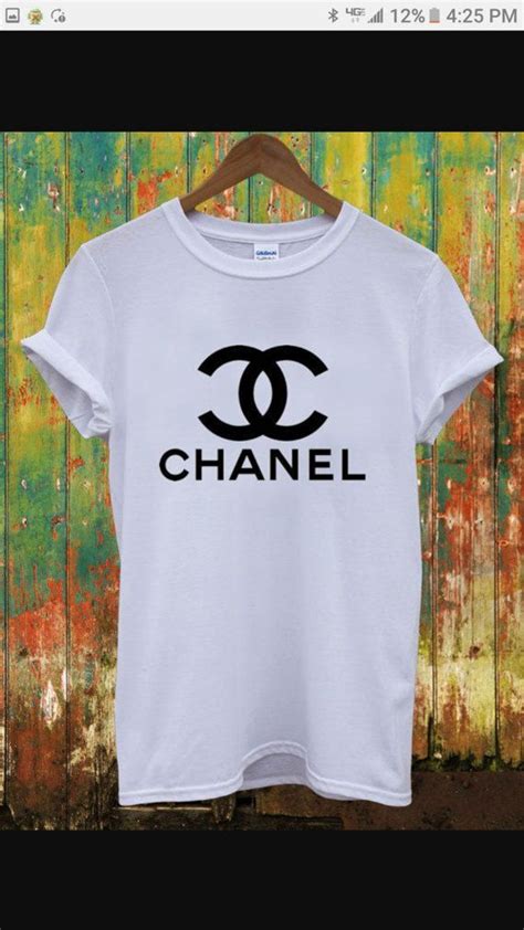 chanel white tshirt|vintage Chanel t shirt.